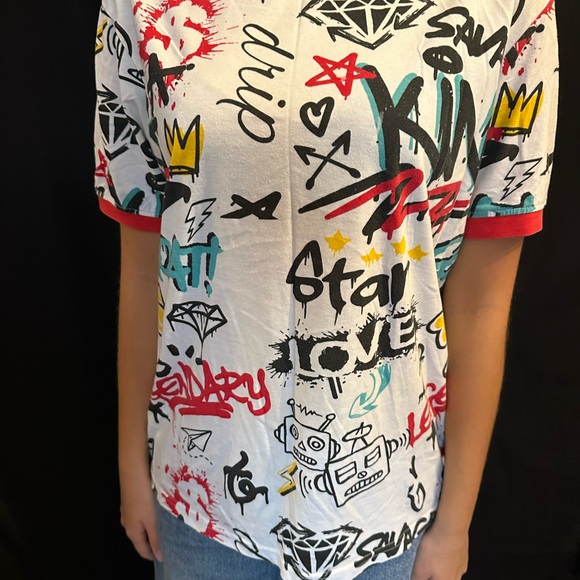 Phat Farm Other - Phat Farm Graffiti Tee - Red, Black, Blue, Yellow